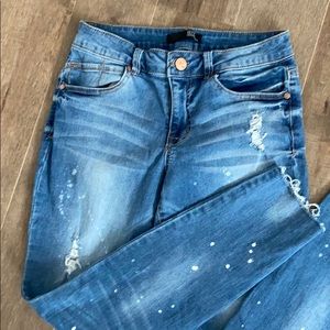 1822 distressed jeans - ankle - Capri frayed 6